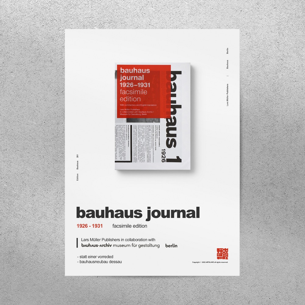 사각 포스터 액자 / Bauhaus Journal
